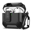 Etui na słuchawki TECH-PROTECT Carbonox do Apple Airpods 4 Czarny