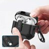 Etui na słuchawki TECH-PROTECT Carbonox do Apple Airpods 4 Czarny Możliwość ładowania Nie