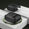 Etui na słuchawki TECH-PROTECT Carbonox do Apple Airpods 4 Czarny Karabińczyk Tak