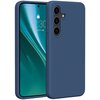 Etui ETTERI Silicone do Samsung Galaxy S24 Ciemno-niebieski