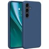 Etui ETTERI Silicone do Samsung Galaxy S24 Plus Ciemno-niebieski