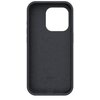 Czarne etui silikonowe z dużym wycięciem na aparat, przeznaczone do telefonu Apple iPhone 16 Pro Max. Na dole wewnętrznej strony etui widoczne jest logo "Etteri".