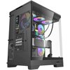 Obudowa DARKFLASH DQX90 Czarny Materiał Szkło hartowane
