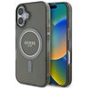 Etui GUESS IML Glitter Circle MagSafe do Apple iPhone 16 Plus Czarny