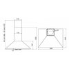 Okap WHIRLPOOL AKR 672 IX 368m3/h 61dB klasa E Rodzaj okapu Standardowy