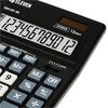 Kalkulator ELEVEN CDB1201-BK Zasilanie bateryjno-słoneczne, 4 pamięci Funkcje matematyczne Procenty