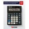 Kalkulator ELEVEN CMB1201-BK Zasilanie bateryjno-słoneczne, 4 pamięci Wyświetlacz 12 pozycyjny