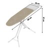 Deska do prasowania RORETS Smilla Structure beige 120 x 38 cm Wykonanie blatu Siatka metalowa