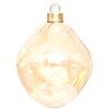 Bombka CHRISTMAS DECORATION Kropla 12 cm Złoty (2 sztuki) Wyposażenie 2 x bombka dekoracyjna