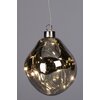 Bombka CHRISTMAS DECORATION Kropla 10 cm Srebrny Gwarancja 24 miesiące