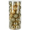 Bombki CHRISTMAS DECORATION Set 6 cm Złoty (35 sztuk) Liczba sztuk w opakowaniu 35