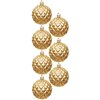 Bombki CHRISTMAS DECORATION Set 6 cm Złoty (35 sztuk) Wysokość [cm] 6