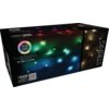 Pudełko przedstawia lampki choinkowe LED z efektem zmieniających się kolorów, z napisem "RGB WARM WHITE" oraz "COLOUR CHANGING LED LIGHTS 96 LED | 9.6 M". Na opakowaniu znajduje się również napis "SHOW LIGHT EFFECTS" oraz kod QR.