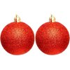 Bombki CHRISTMAS DECORATION Set 6 cm Czerwony (12 sztuk) Wyposażenie 12 x bombka dekoracyjna