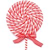 Lizak CHRISTMAS DECORATION LED 25 x 5 cm Biało-czerwony Załączona dokumentacja Karta gwarancyjna