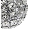 Bombka CHRISTMAS DECORATION z Cekinami 8 cm Srebrny Gwarancja 24 miesiące