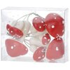 Figurka dekoracyjna CHRISTMAS DECORATION Grzybki muchomorki na druciku 9 szt. Głębokość [cm] 4.5