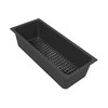 Zlewozmywak PYRAMIS Mido 1B1D 070176502BF + bateria + wkładka ociekowa Czarny Głębokość [cm] 50