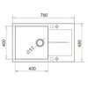 Zlewozmywak PYRAMIS Keros 1B1D 070247001BE + bateria + rollmata Czarny Ociekacz Tak
