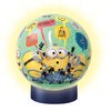 Puzzle 3D RAVENSBURGER Night Light Świecąca kula Minionki 11180 (72 elementy) Rodzaj 3D