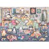 Puzzle RAVENSBURGER Łobuziarskie koty w Święta 12001244 (1000 elementów) Rodzaj Tradycyjne