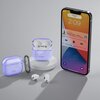 Etui na słuchawki TECH-PROTECT FlexAir do Apple Airpods 4 Fioletowy Karabińczyk Tak