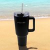 Kubek termiczny KAMILLE KM-2172 Tumbler Czarny Uchwyt Tak