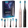 Szczoteczka soniczna BERDSEN Galaxy Duo (2 sztuki) Czarny + Różowy