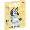 Książka z zadaniami Bluey Oto Bluey! Zabawy i zadania z naklejkami (miękka okładka)