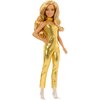 Lalka Barbie Fashionistas Złoty kombinezon HRH19 Seria Fashionistas