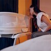 Łóżeczko LIONELO z wagą i funkcją kołyski Coral White Materiał wykonania Tworzywo sztuczne
