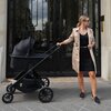 Wózek wielofunkcyjny LIONELO Layla 3w1 Czarny Bezpieczeństwo Poduszki na pasach