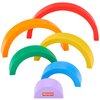Klocki drewniane FISHER PRICE Tęcza HXT73 Materiał Drewno