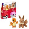 Klocki plastikowe MEGA Pokemon Charmander i Eevee Pokeball JCR 81 Seria Pokemon
