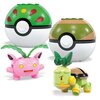Klocki plastikowe MEGA Pokemon Drużyna Typu Trawiastego HWR77 Płeć Dziewczynka