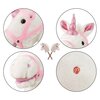 Koń na kiju MILLY MALLY Hobby Horse 6086 A4 Biały Materiał Drewno