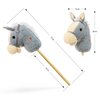 Koń na kiju MILLY MALLY Hobby Horse 6089 A5/A4 Szary Rodzaj Koń na kiju