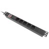 Listwa LANBERG PDU-05F-0200-BK (2 m) Liczba bezpieczników [szt] 1