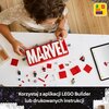 LEGO 76313 Marvel Logo MARVEL z minifigurkami Motyw Logo MARVEL z minifigurkami