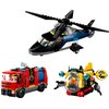 LEGO 60462 City Zestaw z helikopterem, wozem strażackim i łodzią podwodną Kod producenta 60462