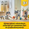 LEGO 31163 Creator 3w1 Psotny kot Kod pocztowy 02-675
