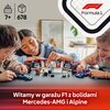 LEGO 60444 City F1 Garaż i bolidy Mercedes-AMG i Alpine Bateria w zestawie Nie