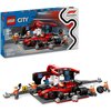 LEGO 60443 City F1 Pit stop i mechanicy z bolidem Ferrari