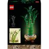 Czarny kartonowy opakowanie przedstawia model rośliny zbudowanej z klocków LEGO, z zielonymi łodygami i liśćmi, umieszczonej w okrągłej doniczce. Na opakowaniu widnieje logo LEGO oraz rysunek techniczny z wymiarami: 39 cm / 15 in wysokości i 12 cm / 4.5 i