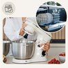 Robot kuchenny planetarny ZEEGMA Planeet Trio Kremowy 1500W Pojemność misy roboczej [l] 4