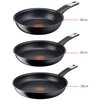 Zestaw patelni TEFAL Unlimited G3029053 (3 elementy) Powłoka wewnętrzna Powłoka nieprzywierająca Titanium