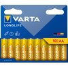 Baterie AA LR6 VARTA Longlife (10 szt.) Rodzaj baterii AA / LR6