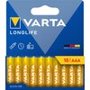 Baterie AAA LR03 VARTA Longlife (10 szt.) Rodzaj baterii AAA / LR3