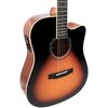 Gitara elektroakustyczna V-TONE Veag1 CE VS 4 Sunburst Drewno korpusu Sklejka świerkowa