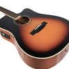 Gitara elektroakustyczna V-TONE Veag1 CE VS 4 Sunburst Liczba progów 20